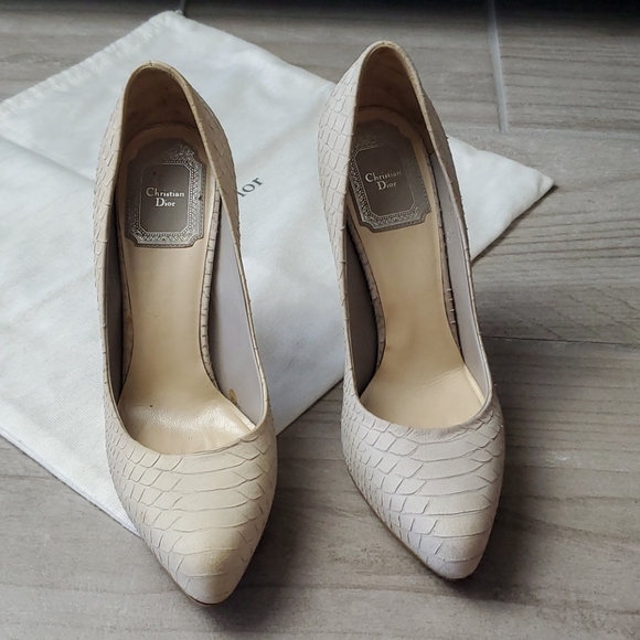 Dior Shoes - hristian Dior Miss Dior Snakeskin Pump - grey